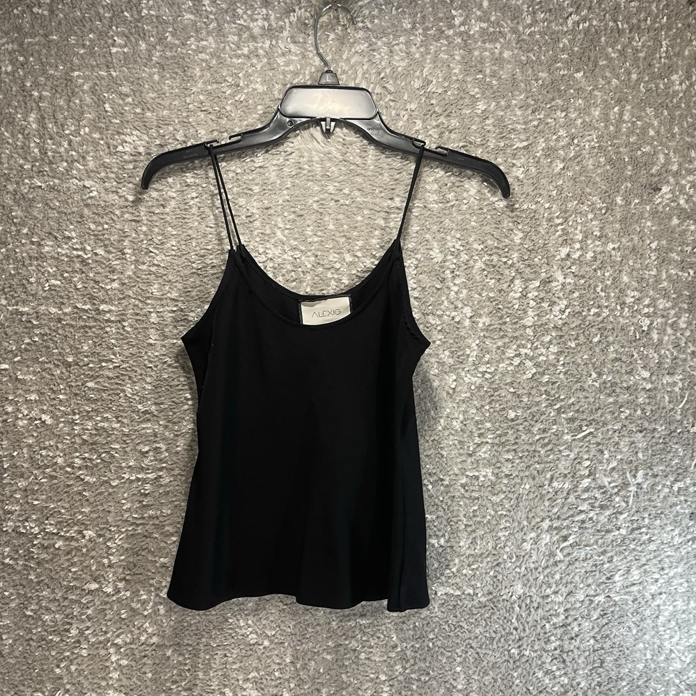 ALEXIS‎ Camisole Tank Womens Black XS  Strappy Lightweight Top Preppy